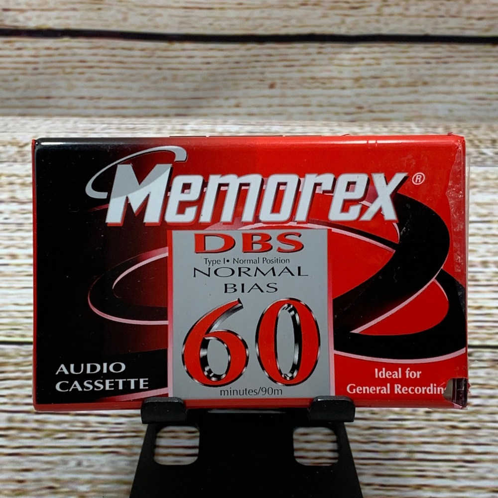 Memorex DBS Audio Cassette Tape Normal Bias 60 Minutes‎ New Sealed